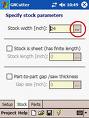Specify a sheet (stock) width.