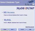 MyDB Dump main window allows you to ...
