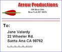 Sample mailing and address labels, ...